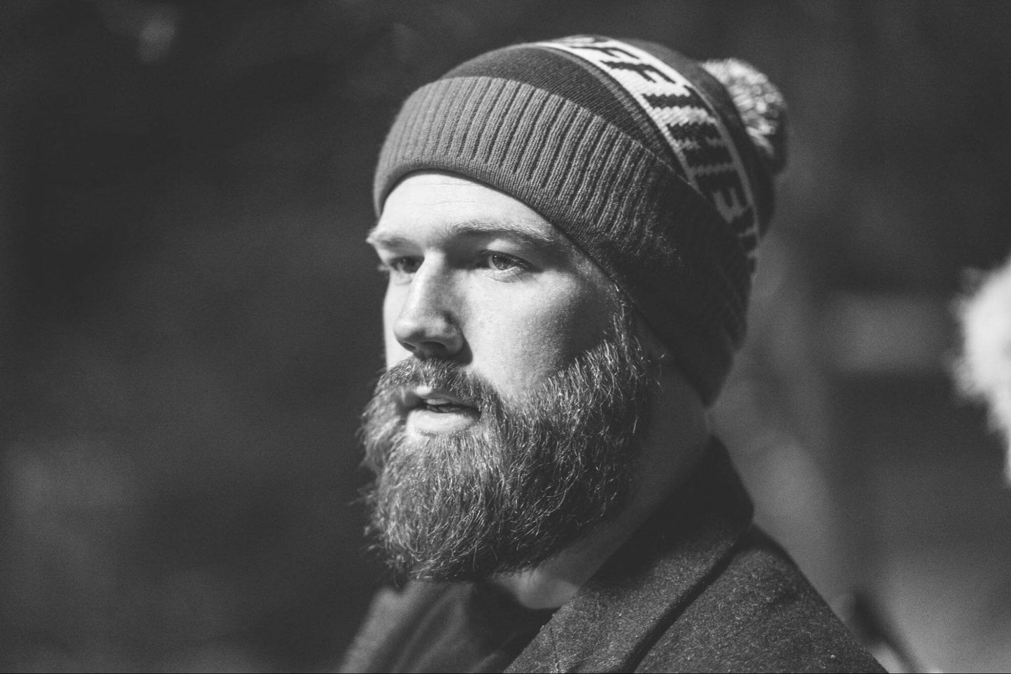 Bearded man wearing a beanie